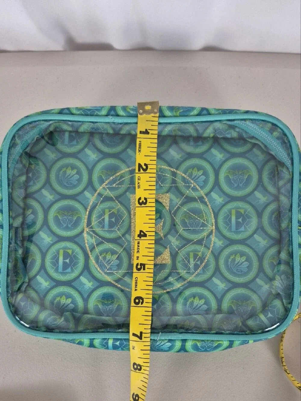 Wicked Elphaba Green Double-Zip Cosmetic Travel Case / Organizer